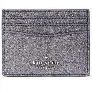 Kate Spade slim card holder Lola glitter